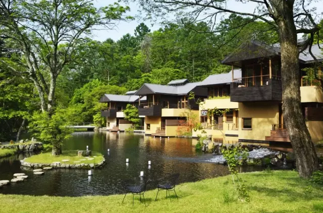 輕井澤虹夕諾雅溫泉度假村景觀設計圖賞析